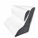 2-Piece Curved Bed Wedge Pillow with Headrest for Back Support