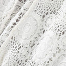 Women’s White Crochet Lace Beach Cover-up