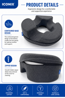 Beauty Face Pillow – Ergonomic Memory Foam Face Support Cushion
