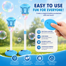 Kids Bubble Torch Machine with Lights & Rechargeable Battery - Blue