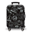Printed Luggage Protector Cover - Bucket List Goals
