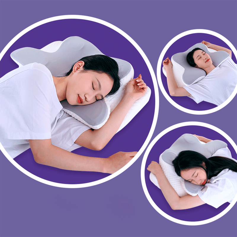 Contoured Memory Foam Pillow for Neck and Shoulder Pain Relief