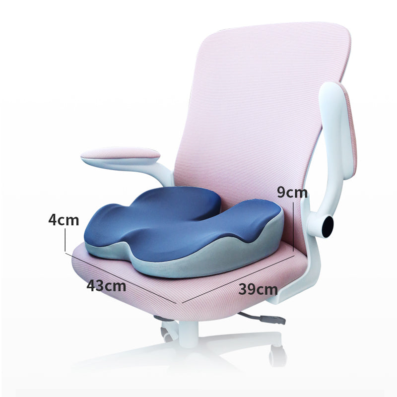 Contoured Memory Foam Office Chair Sitting Cushion - Black