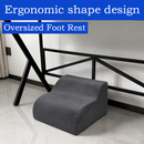 Ergonomic 3-Tier Under-Desk Elevation Footrest for back support