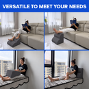 Ergonomic 3-Tier Under-Desk Elevation Footrest for back support