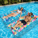 Extra Large Inflatable Pool Float Mattress with Pillow - Summer Vibes