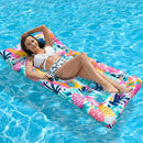 Extra Large Inflatable Pool Float Mattress with Pillow - Summer Vibes
