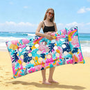 Extra Large Inflatable Pool Float Mattress with Pillow - Summer Vibes