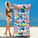 Extra Large Inflatable Pool Float Mattress with Pillow - Summer Vibes