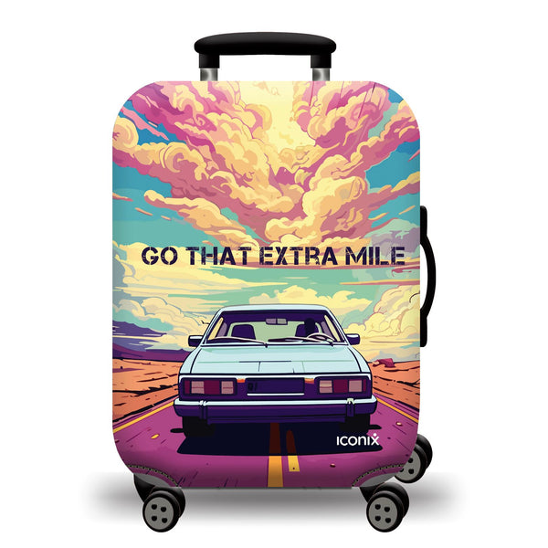 Printed Luggage Protector Cover - Extra Mile
