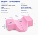 Iconix Ergonomic Eyelash Extension Pillow with Tool Pockets – Pink