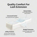 Iconix Ergonomic Eyelash Extension Pillow with Tool Pockets – Pink