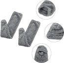 Fluffy Thigh High Leg Warmer Socks - Grey