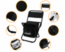 Foldable Cooler Chair for Camping, Fishing & Outdoor - Black