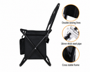 Foldable Cooler Chair for Camping, Fishing & Outdoor - Black