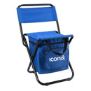 Foldable Cooler Chair for Camping, Fishing & Outdoor - Blue