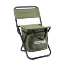 Foldable Cooler Chair for Camping, Fishing & Outdoor - Green