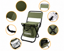 Foldable Cooler Chair for Camping, Fishing & Outdoor - Green