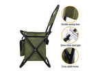 Foldable Cooler Chair for Camping, Fishing & Outdoor - Green