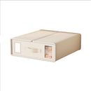 Foldable Fabric Cupboard Storage Organiser Box with Front Window & Handle