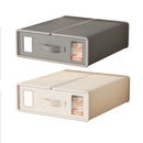 Foldable Fabric Cupboard Storage Organiser Box with Front Window & Handle