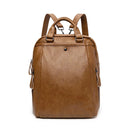 Ladies PU leather Anti-Theft Backpack Professional - F9078