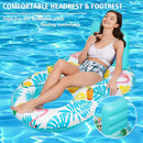 Flamingo Tropical Inflatable Pool Lounger cup holder