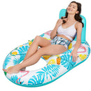 Flamingo Tropical Inflatable Pool Lounger cup holder