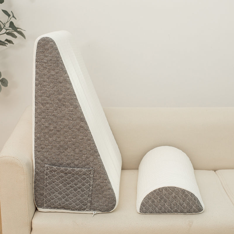 2 Piece Memory Foam Multi-Angle Orthopedic Bed Wedge Pillow