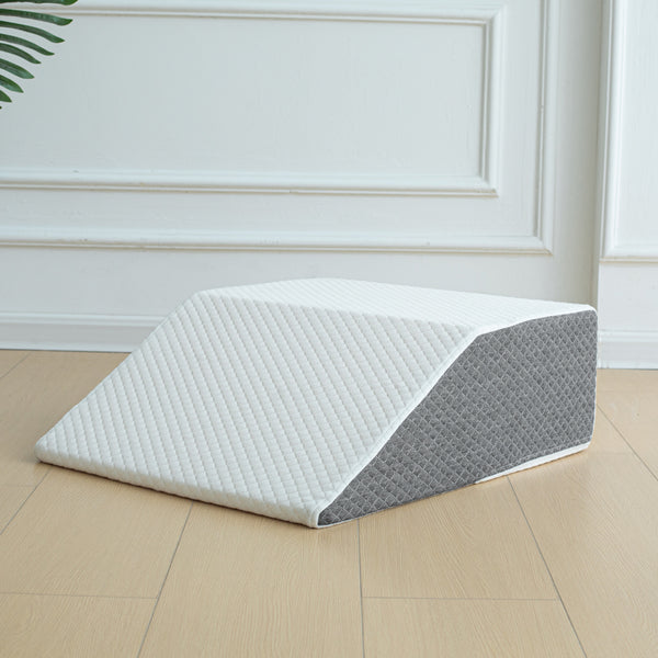 Memory Foam Orthopedic Wedge Pillow – Leg Ramp to Reduce Swelling