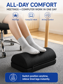Iconix Ergonomic Adjustable Footrest Pillow with High-density foam support