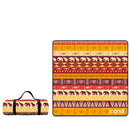 Water Resistant Picnic Blanket 200x200cm Foldable Beach Mat - African Safari