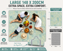 Water Resistant Picnic Blanket 148x200cm Foldable Beach Mat - Botanical