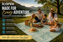 Water Resistant Picnic Blanket 148x200cm Foldable Beach Mat - Botanical