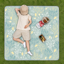 Water Resistant Picnic Blanket 200x200cm Foldable Beach Mat - Botanical