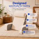 Iconix Detachable Reading Pillow with Armrests & Headrest – Back Support
