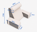 Iconix Detachable Reading Pillow with Armrests & Headrest – Back Support