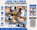 Water Resistant Picnic Blanket 148x200cm Foldable Beach Mat - Floral Protea