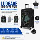 Printed Luggage Protector Cover - Globe and Landmarks