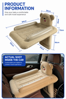 Iconix Inflatable Baby Mattress for Car and Airplane Travel with Safety Strap
