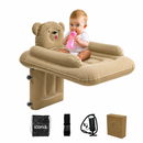 Iconix Inflatable Baby Mattress for Car and Airplane Travel with Safety Strap