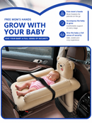 Iconix Inflatable Baby Mattress for Car and Airplane Travel with Safety Strap