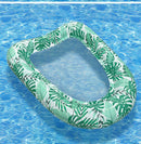 Inflatable Mesh Pool Float Lounger – Green Leaf