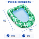 Inflatable Mesh Pool Float Lounger – Green Leaf