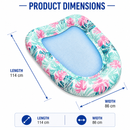 Inflatable Mesh Pool Float Lounger – Pink Tropical