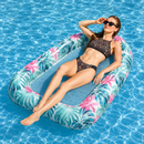 Inflatable Mesh Pool Float Lounger – Pink Tropical