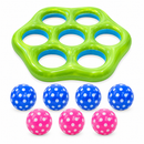 Inflatable Pool Ball Toss Game Set with 7 Balls – Family Water Fun