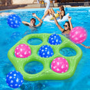 Inflatable Pool Ball Toss Game Set with 7 Balls – Family Water Fun
