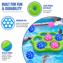 Inflatable Pool Ball Toss Game Set with 7 Balls – Family Water Fun