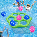 Inflatable Pool Ball Toss Game Set with 7 Balls – Family Water Fun